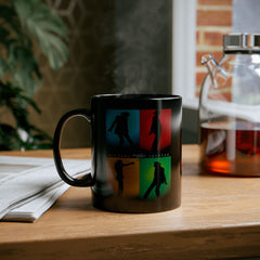 Pop Art Michael Jackson Iconic Silhouette Black Mug - 11oz & 15oz