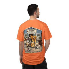 Back Graphic "Who Let the Dogs Out?" Baldwin Harbor Animal Hospital Cute Vet Clinic T Shirt