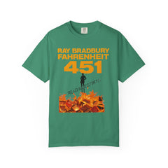 Fahrenheit 451 Graphic T-shirt, Unisex Book Lover Tee, Literary Gift, Reading Enthusiast Apparel, Ray Bradbury Merch, Cozy Casual Wear