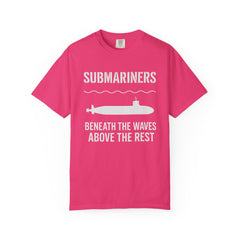 Submariners T‑Shirt — “Beneath the Waves Above the Rest” Navy Crew Tee