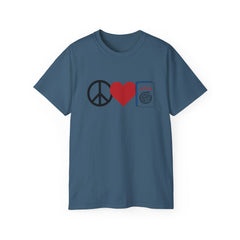 Peace Love Mahjong Unisex Ultra Cotton Tee / See our matching Coffee Mugs and Weekender Tote Bag