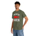 I'm With Karen Pointing Arrow - Unisex Heavy Cotton Tee