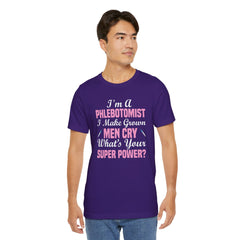 Phlebotomist Humor Tee, Funny Medical Shirt, Nurse Gift, Blood Tech Wear, Cute Phlebotomy Humor, Healthcare Apparel