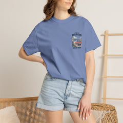 Where the Road Ends Long Island Unisex Garment-Dyed T-shirt