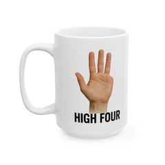 Funny Amputee High Four Ceramic Mug