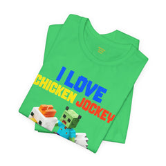 Video Game Movie I Love Chicken Jockey Tee - Unisex Short Sleeve T-Shirt