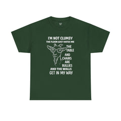 Clumsy Funny Goat Graphic Tee | Unisex Heavy Cotton Tee | Great Gift for Animal Lovers, Birthdays, Casual Wear, Humorous Gifts, Everyday Style