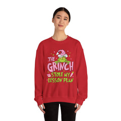 Grinch Stole My Lesson Plan Sweatshirt