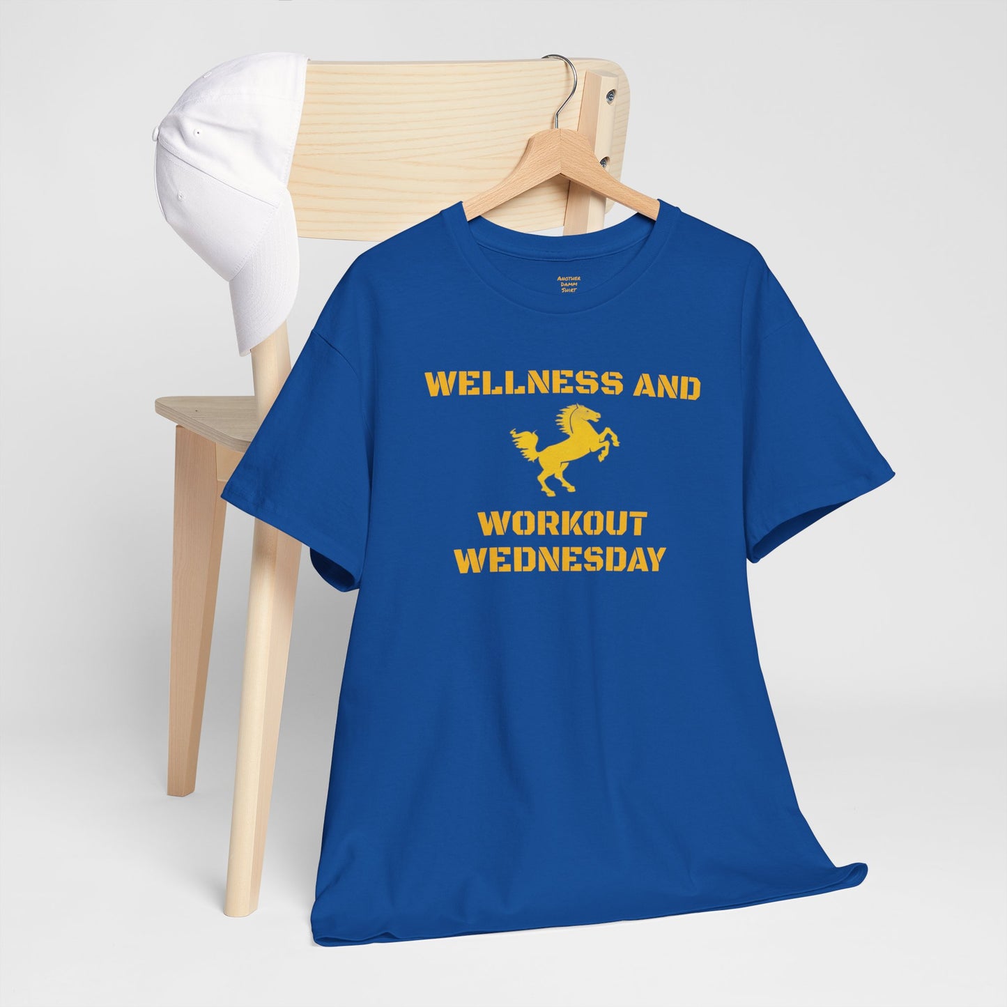 CHC Elementary School WELLNESS and WORKOUT WEDNESDAY - Unisex Heavy Cotton T-Shirt