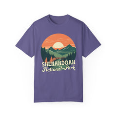 Shenandoah National Park Graphic, Comfort Colors Soft Relaxed Fit Unisex Garment-Dyed T-shirt