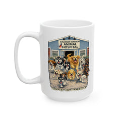 Who Let The Dogs Out Baldwin Harbor Animal Hospital Ceramic Mug – (11oz/15oz)