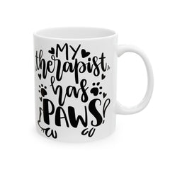 My Therapist Has Paws Mug