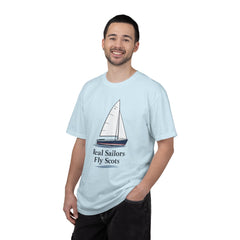 Hempstead Bay Sailing Club Graphic T-Shirt — "Real Sailors Fly Scots" Nautical Tee