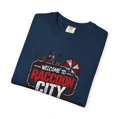 Raccoon City Graphic T-Shirt — "Welcome to Raccoon City" Horror Gamer Tee