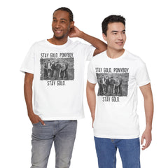 The Outsiders Shirt, Front and Back Images, Greasers Characters Shirt, Unisex Jersey Short Sleeve Tee