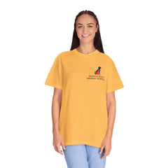 Front Logo Back Graphic Baldwin Harbor Animal Hospital "Who Let the Dogs Out?" Graphic Tee