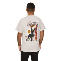 Breakfast Club Dog T‑Shirt — Retro Bacon & Eggs Graphic Tee