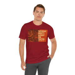 Music Inspired Unisex Tee - Saturday Nights All Right For Fighting Graphic