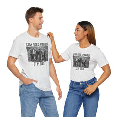 The Outsiders Shirt, Front and Back Images, Greasers Characters Shirt, Unisex Jersey Short Sleeve Tee