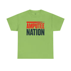 Amputee Nation Unisex Heavy Cotton Tee, Support Shirt, Gift for Amputees, Awareness Apparel, Casual Comfort Wear