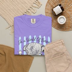 Be A Timothy T-Shirt — Retro Raccoon Graphic Tee ("In a World of Boring")