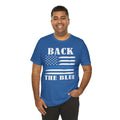 BACK THE BLUE Flag, Graphic Unisex Short Sleeve Tee