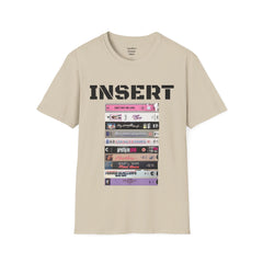 THE 80S VHS Tape Stack  - Unisex Softstyle T Shirt