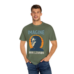 John Lennon Imagine T-Shirt, Vintage Graphic Tee, Music Lover Gift, Unisex Casual Wear, Retro Art Shirt