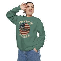 Vintage Submarine Veteran Sweatshirt, Unisex Crewneck, Comfortable Casual Wear, Perfect Gift for Veterans, Military Appreciation