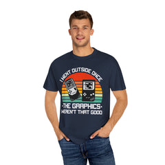 Retro Gamer Unisex T-Shirt - "I Went Outside Once"