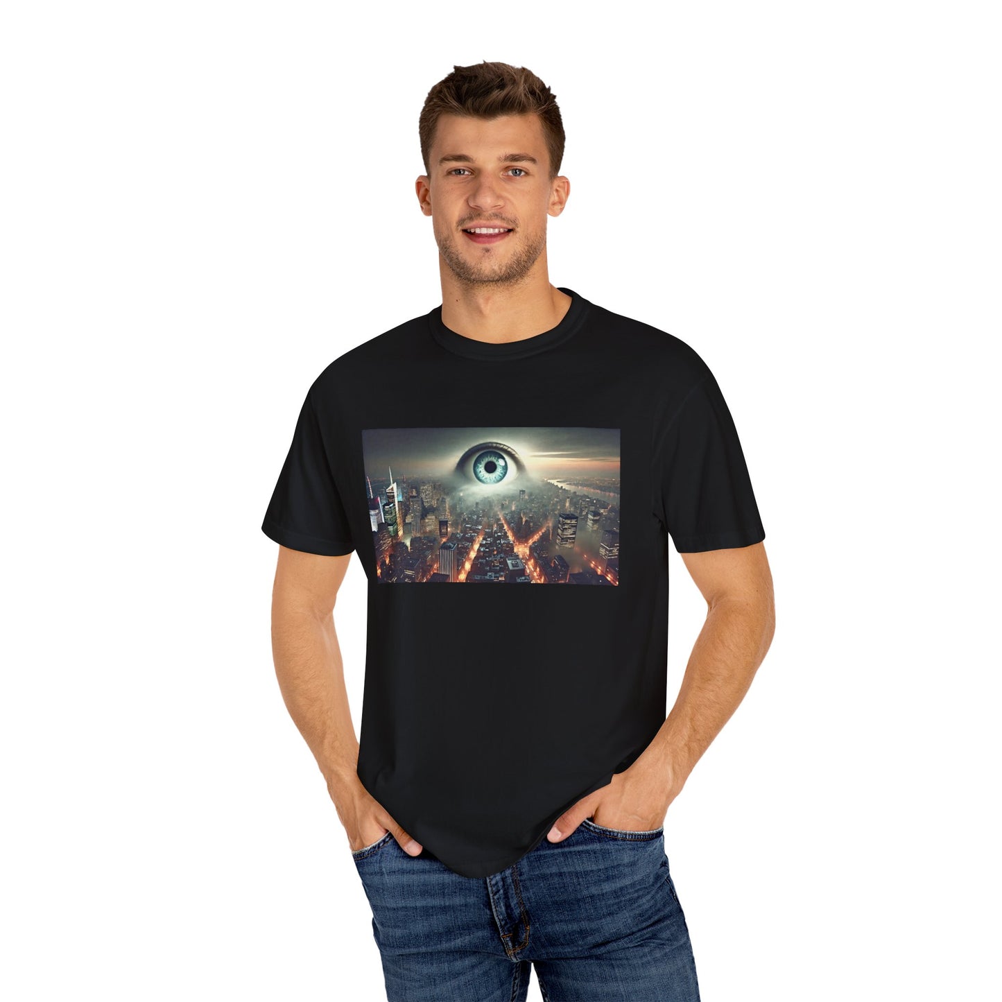 Alan Parsons Project Influenced Eye In The Sky Mural Graphic - Unisex Comfort Colors Shirt