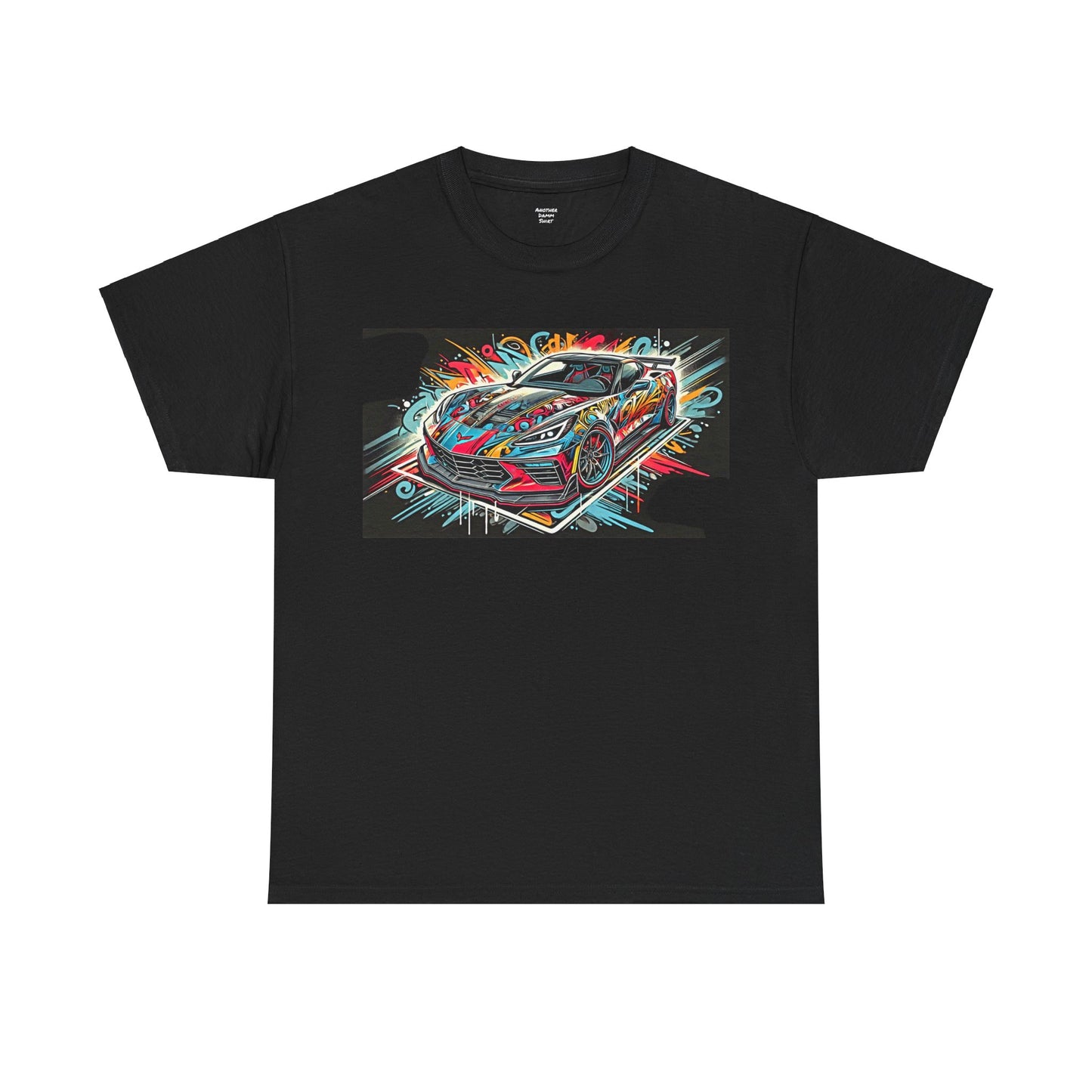 Graffiti Mania Chevy Corvette Stingray Graphic - Unisex Heavy Cotton Tee