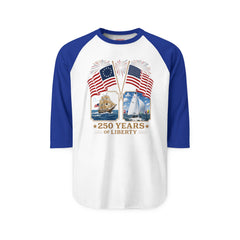 250 Years of Liberty 1776 Brig and 2026 Flying Scot Racer Raglan Shirt