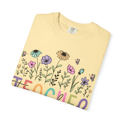 Floral Teacher Appreciation T-Shirt - Comfort Colors Soft