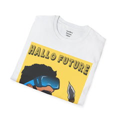 Hallo Future Pop Art Guy Unisex Softstyle T-Shirt