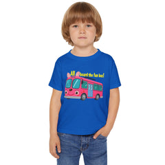 Toddler T-shirt - All Aboard The Fun Bus Design