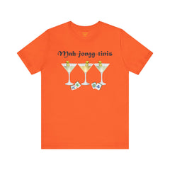 Mah-jongg-tinis  / Mahjong Martini graphics  / Unisex Jersey Short Sleeve Tee /  See Our Matching Tote Bags and Coffee Mugs