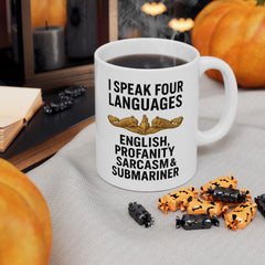 Submarine Officer Language Lover Mug | Ceramic Coffee Cup 11oz 15oz