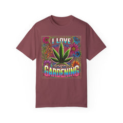 I LOVE GARDENING TShirt, Vintage Style tee, Leaf Graphic Tee, Weed Lover, Smoke Cannabis tee, Relaxed Fit tee, Stoner Lifestyle, Marijuana