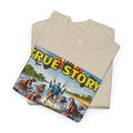 Amputee Humor True Story Paragliding into Hungry Hippos - Unisex Heavy Cotton Tee