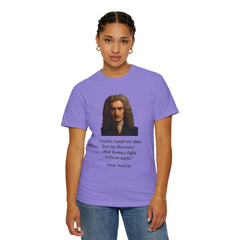 Isaac Newton Quote T-Shirt — "Gravity wasn't my idea" Scientific Humor Tee