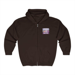 Teach Love Inspire Hoodie - Cozy Unisex Zip-Up Sweatshirt for Educators and Motivators