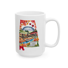Alabama Watercolor State Mug – Travel Gift or Souvenir – 11oz or 15oz