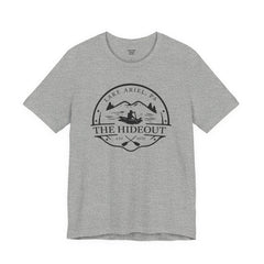 The Hideout Lake Ariel Tee — Vintage Lakeside Cabin T-Shirt