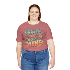 Coastal State of Mind Tee — Retro Beach Graphic T-Shirt