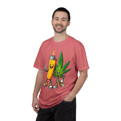 Vintage 'Lighter & Weed' Graphic T-Shirt — Relaxed Stoner/Cannabis Tee