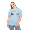 Personality, Looks, Fingers Count - Unisex Heavy Cotton Tee / Prosthetic Humor / One Leg / One Arm / Missing Fingers