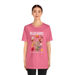 Floral Tee - Blossoms Blooming With Timeless Charm - Positive Vibes