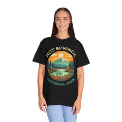 Hot Springs National Park Graphic, Comfort Colors Soft Relaxed Fit Unisex Garment-Dyed T-shirt