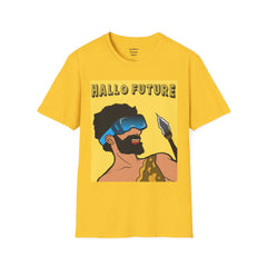 Hallo Future Pop Art Guy Unisex Softstyle T-Shirt